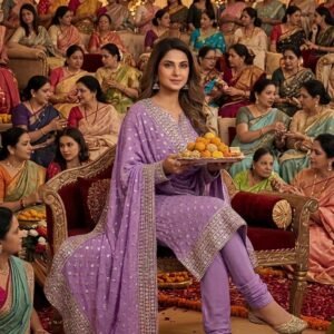 royal lavender festive 3 piece suit