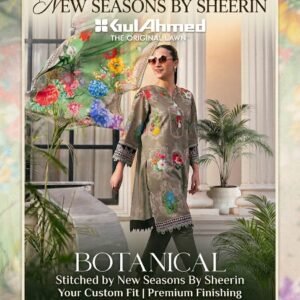 gul ahmed botanical summer collection 2026 – stitched by new seasons by sheeringul ahmed botanical summer collection 2026 – stitched by new seasons by sheerin product description: gul ahmed ki asli lawn, ab new seasons by sheerin ki premium stitching ke saath! hum lekar aaye hain aapke liye gul ahmed ka exclusive botanical summer collection 2026.